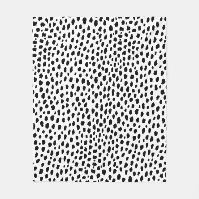 Couverture Polaire Spots dalmatiens (noir/blanc) (Devant)