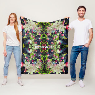 Couverture Polaire Spring Crabapple Blossoms Abstract Personalized