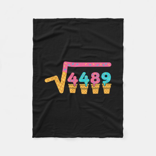 Couverture Polaire Square Root Of 4489 Ice Cream Drip Meme Slang 67 6 (Devant)