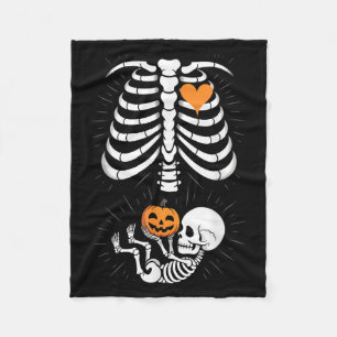 Couverture Polaire Squelette de bébé Halloween Cage thoracique Matern