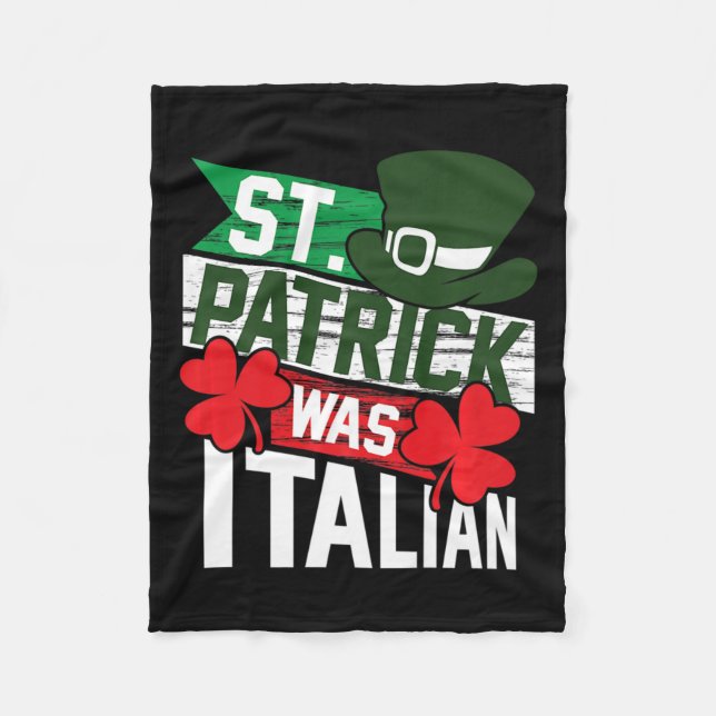 Couverture Polaire St. Patrick Était Amusant Italien St. Patrick's Da (Devant)