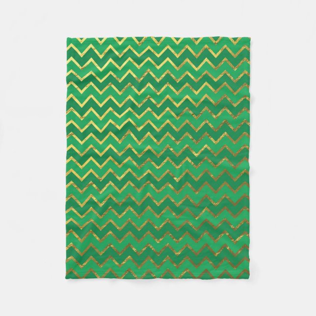 Couverture Polaire St. Patrick's Day Chevron Fleece Blanket (Devant)