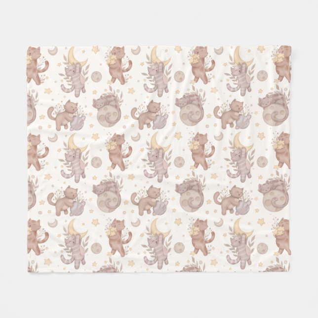 Couverture Polaire Star Kittens (Devant (Horizontal))