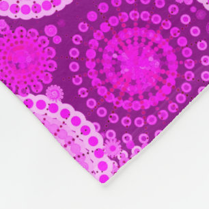 Couverture Polaire Starburds et pingwheel, améthyste violet