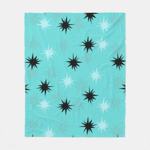 Couverture Polaire Starbursts Turquoise Atomique