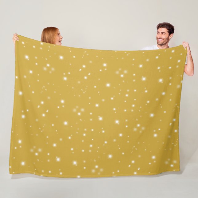 Couverture Polaire Starlight Boho Gold (En situation)