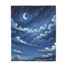 Starry Crescent Sky
