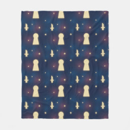 Couverture polaire Starry Night Knife Motif