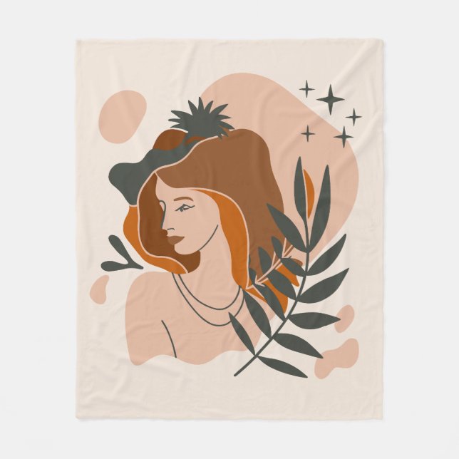 Couverture Polaire Stars Boho Woman (Devant)