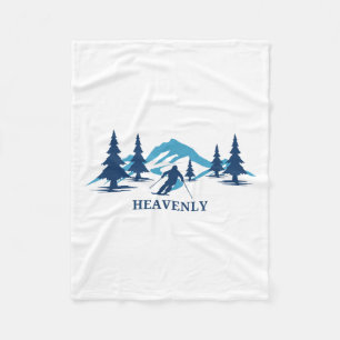 Couverture Polaire Station de ski HeavenCalifornia Ski Skier _1