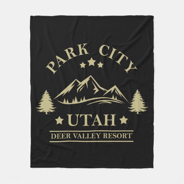 Couverture Polaire Station de ski Park city Utah (Devant)