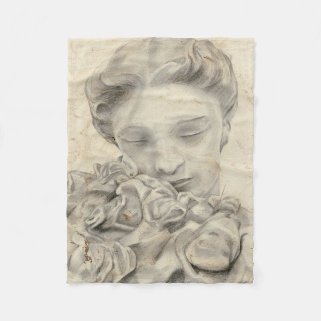 Couverture Polaire Statue dans le Jardin I (Devant)