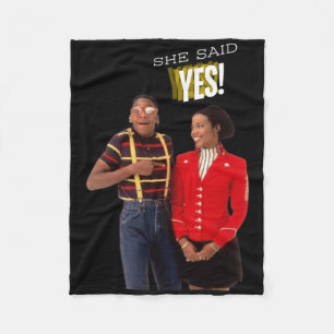 Couverture Polaire Steve Urkel Famille S'Elle A Dit Oui! Autocollant