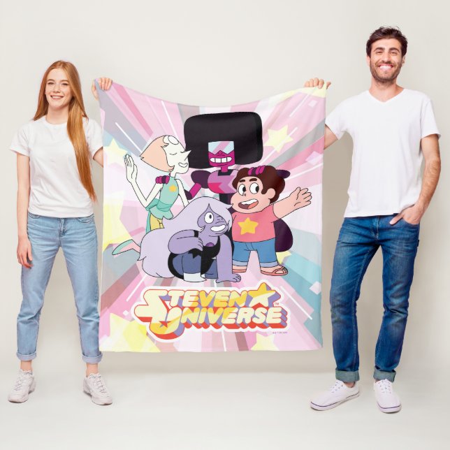 Couverture Polaire Steven Universe | Crystal Gem Group Huddle (En situation)