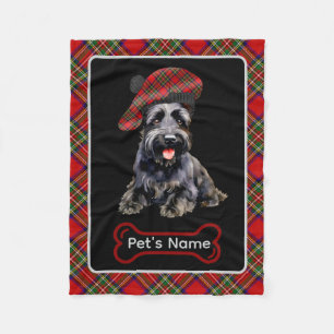 Couverture Polaire Stewart Scottie Chien Tartan Chien Personnalisé