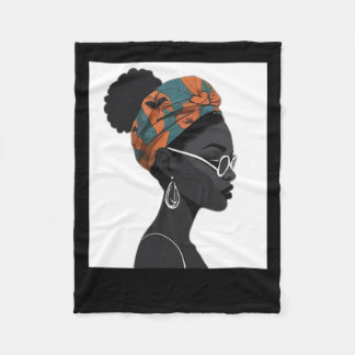 Couverture Polaire Sticker Black Excellence Fière Black Woman