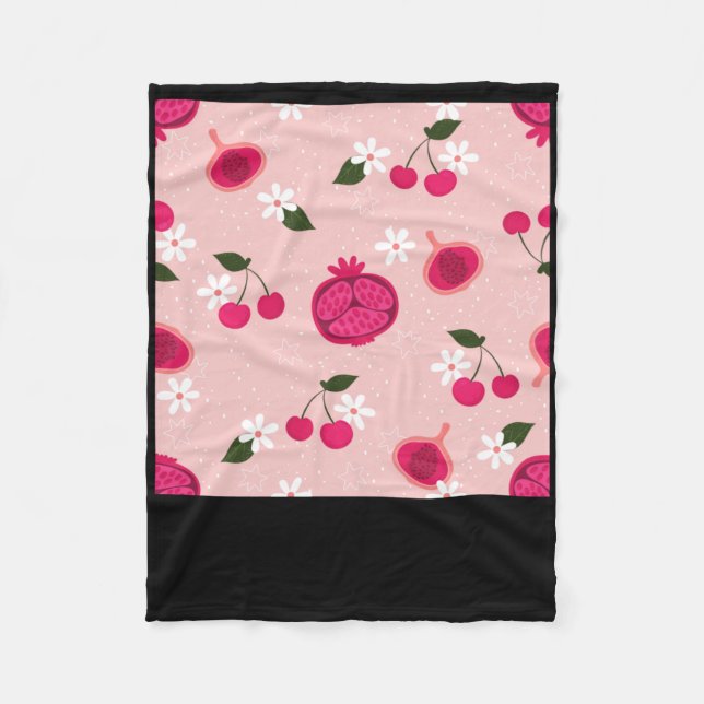 Couverture Polaire Sticker Fruit Fruit Fruit Rose Fruit Fleur Faisal (Devant)