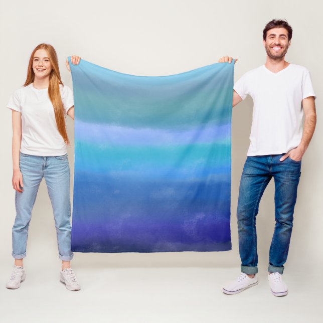 Couverture Polaire Stormy Skies Art Abstrait (En situation)