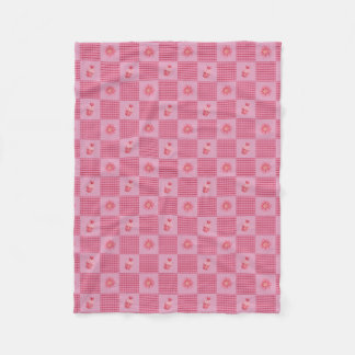 Couverture Polaire Strawberry Sweetheart Patchwork