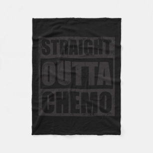 Couverture Polaire Stright Outta Chemo Monde Contre le Cancer Day cad