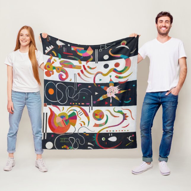 Couverture Polaire Stripes, Wassily Kandinsky (En situation)