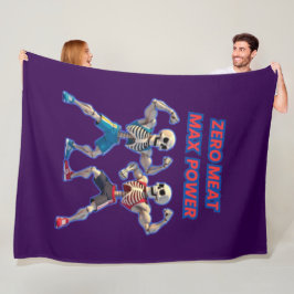 Couverture Polaire Strong to the Bone – Funny Skeleton Muscle Design