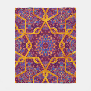 Couverture Polaire style arabe, aquarelle islamique sans couture moti