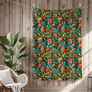 Couverture Polaire Style de signature Morris d'inspiration victorienn