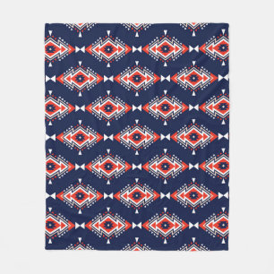 Couverture Polaire Style ethnique, motif sans couture géométrique.