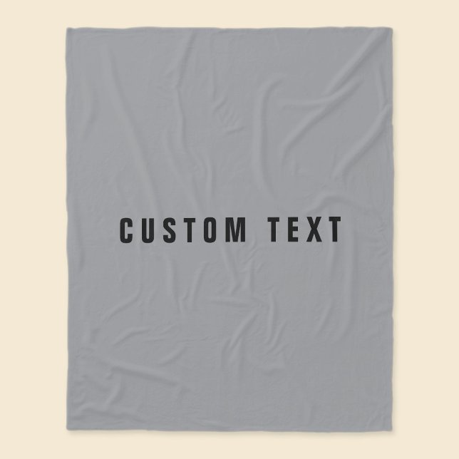 Couverture Polaire Style moderne Nom de recherche | Gris et noir (Créateur téléchargé)