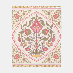 Couverture Polaire Style oriental orné design floral