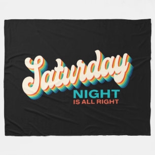 Couverture Polaire Style rétro Samedi soir Tout va bien