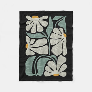 Couverture Polaire Subtle Boho Flowers Anti Trump, Kamala Harris