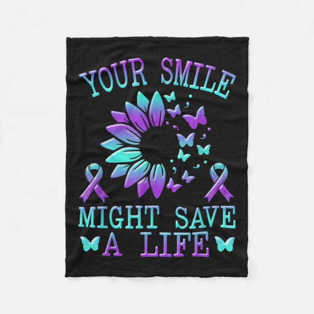 Couverture Polaire Suicide Awareness Suicide Prevention Suprt Survivo (Devant)