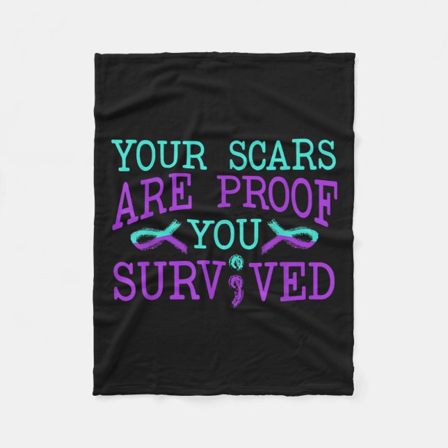 Couverture Polaire Suicide Awareness Suicide Prevention Suprt Survivo (Devant)