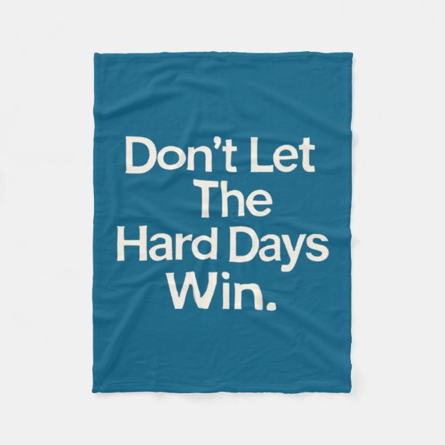 Couverture Polaire Suicide Prevention- Don't Let The Hard Days Win Pr (Devant)
