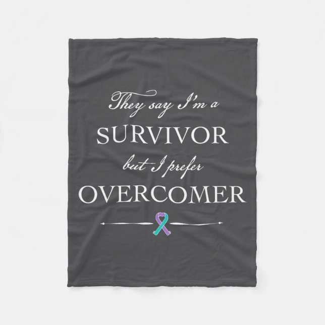 Couverture Polaire Suicide Survivor - I Prefer Overcomer  (Devant)