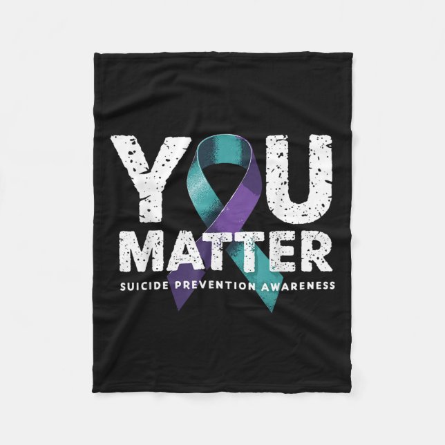 Couverture Polaire Suicides Prevention Shirts Suicide Awareness  (Devant)