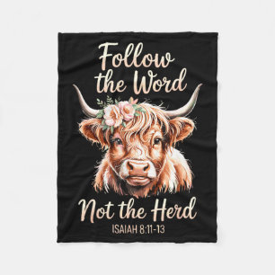 Couverture Polaire Suivez La Parole Et Non La Horde Bible Vache Chrét