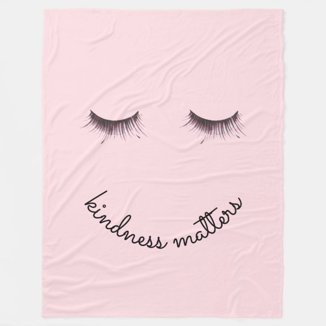 Couverture Polaire Sujets de gentillesse de cils (Devant)
