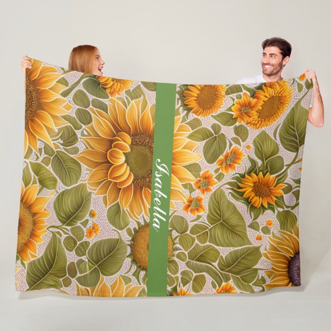 Couverture Polaire Sunflower Belle collection tendance (En situation)