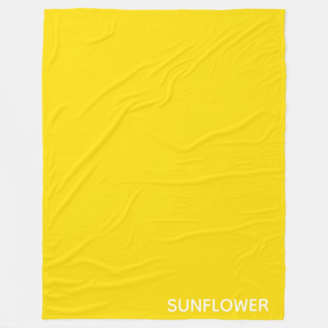 Couverture Polaire Sunflower jaune Nom de la couleur (Devant)