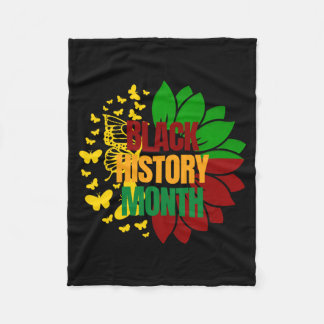 Couverture Polaire sunflower juneteenth african black freedom 1865