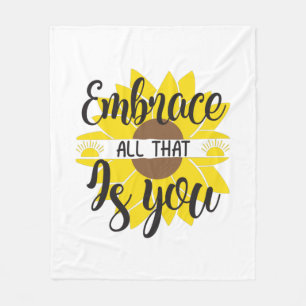 Couverture Polaire Sunflower Lover Embrassez Tout Cela Comme Vous