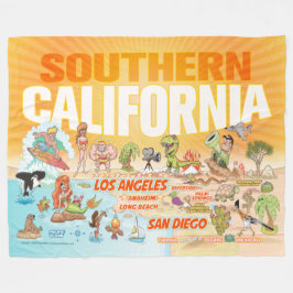 Couverture Polaire Sunny Southern California Sherpa Blanket