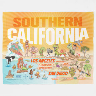 Couverture Polaire Sunny Southern California Sherpa Blanket