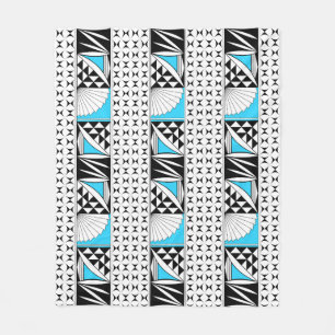 Couverture Polaire Sunrise autochtone du sud-ouest en turquoise