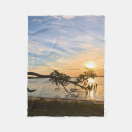 Couverture Polaire Sunset Over East Bay