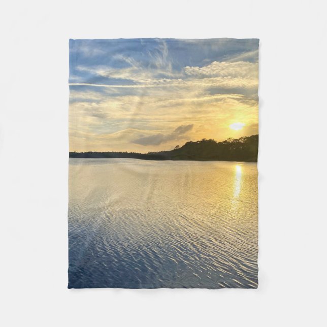 Couverture Polaire Sunset Over Wildcat Lake (Devant)