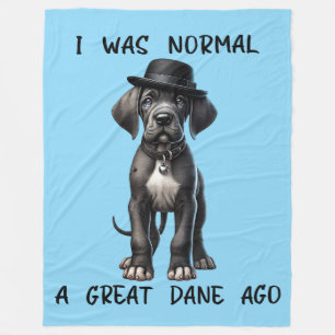 Couverture Polaire Super Chiot Dane Funny